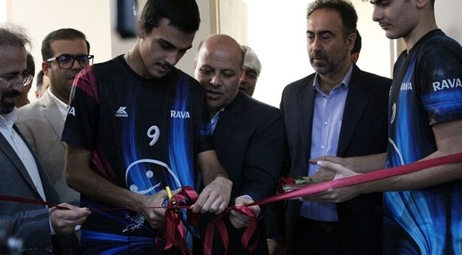 آیین افتتاح سالن ورزشی شهدای خدمت در استان البرز