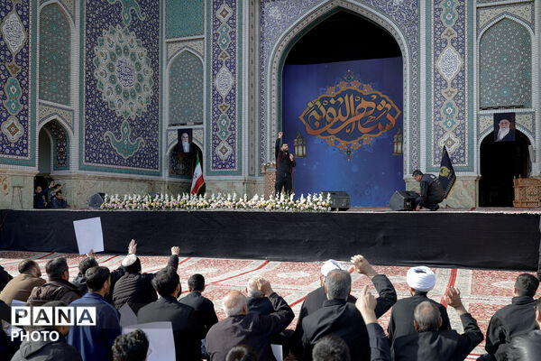 مجلس عزای شهادت رهبر معظم انقلاب (ره) در حرم مطهر رضوی
