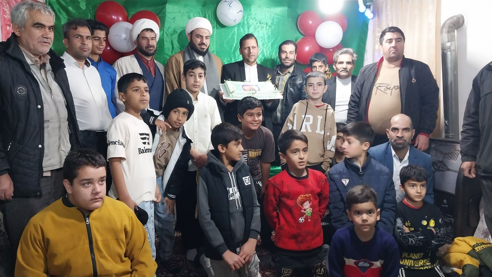 جشن میلاد طفل شش ماهه کربلا در هیئت علی‌اصغری فداف