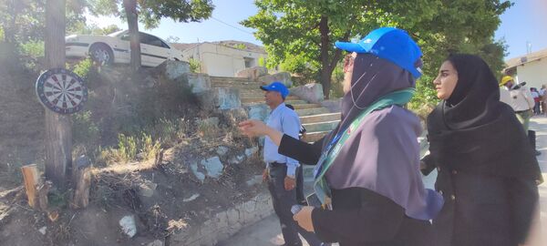 برگزاری مسابقات دارت در اردوی یک روزه مربیان پیشتاز سدبارزو شهرستان شیروان