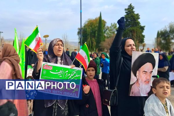 راهپیمایی یوم الله ۲۲ بهمن در شهرستان باشت با حضور گرم مردم