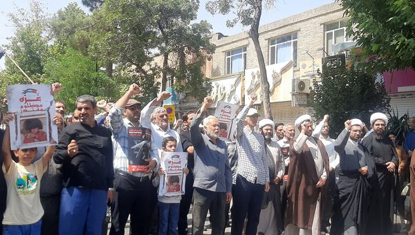 راهپیمایی مردم ولایت‌مدار نیشابور در پی ترور شهید اسماعیل هنیه 