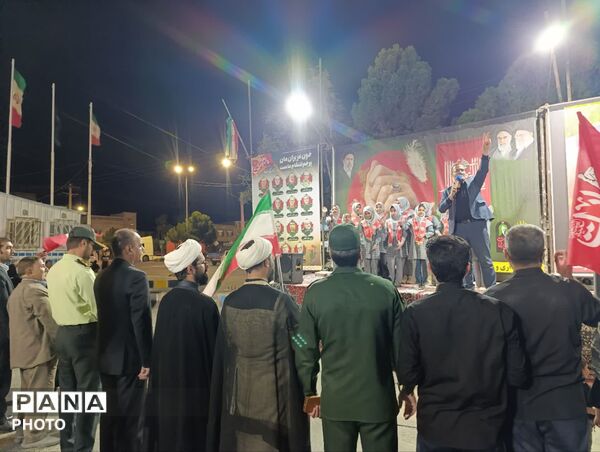 تجلیل از دانش آموز خبرنگار پانا در تجمعات شبانه شهرستان خوسف
