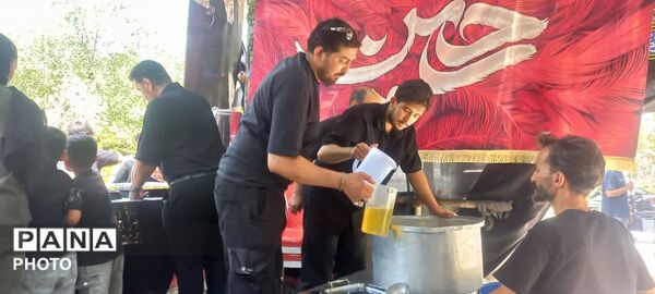 پذیرایی موکب قمر بنی هاشم در ظهر روز تاسوعا