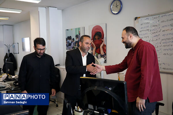 بازدید دبیر قرارگاه عدالت تربیتی وزارت آموزش و پرورش از خبرگزاری پانا