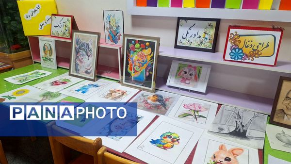 نمایشگاه هنری؛ جرقه‌ای از امید و استعداد در دبستان آرمینه مصلی‌نژاد