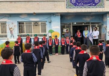 بازدید تخصصی تشکیلات پیشتازان از دبستان فولاد‌فر ناحیه دو شهرری 
