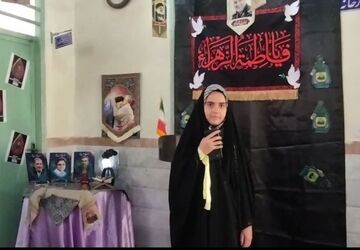 مراسم یادواره شهدای دانش آموز و استقبال از پیکر مطهر شهید گمنام در مدرسه شاهد مطهره 