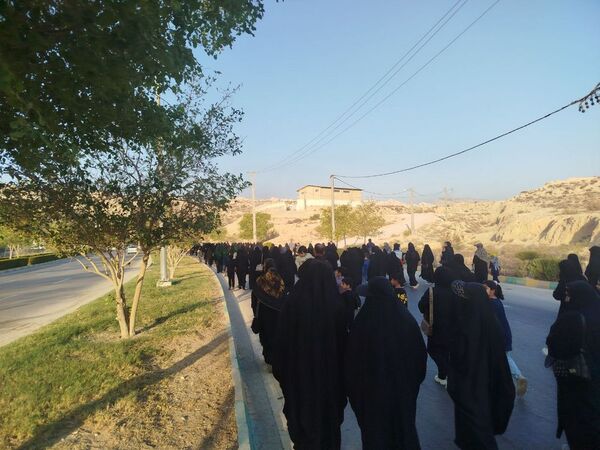 پیاده‌روی ولایت به‌مناسبت شهادت امام رضا (ع) در شهرستان جم