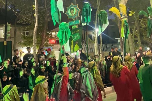 حرکت نمادین کاروان اسرای کربلا در دماوند
