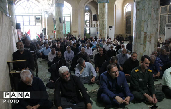 میدان جمهوری اسلامی شهرستان خاتم در سوگ امام حسن عسکری (ع)