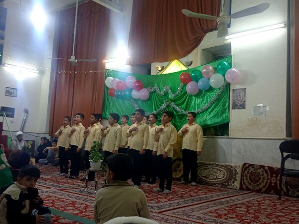 تکیه حسینی غرق در شادی علوی