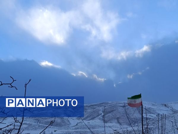 اولین برف پاییزی در شهرستان کوهرنگ