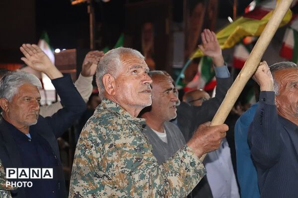 شامگاهی دیگر از حضور گرم مردمان باشتی در تجمعات