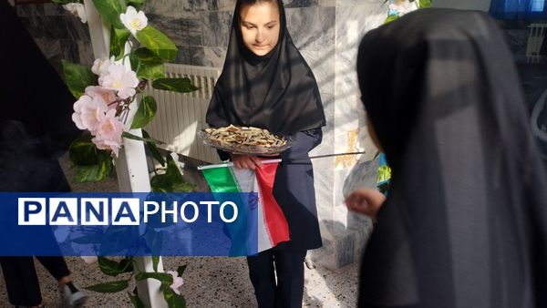 مراسم زنگ مهر در مدرسه فرهنگ خلیل آباد