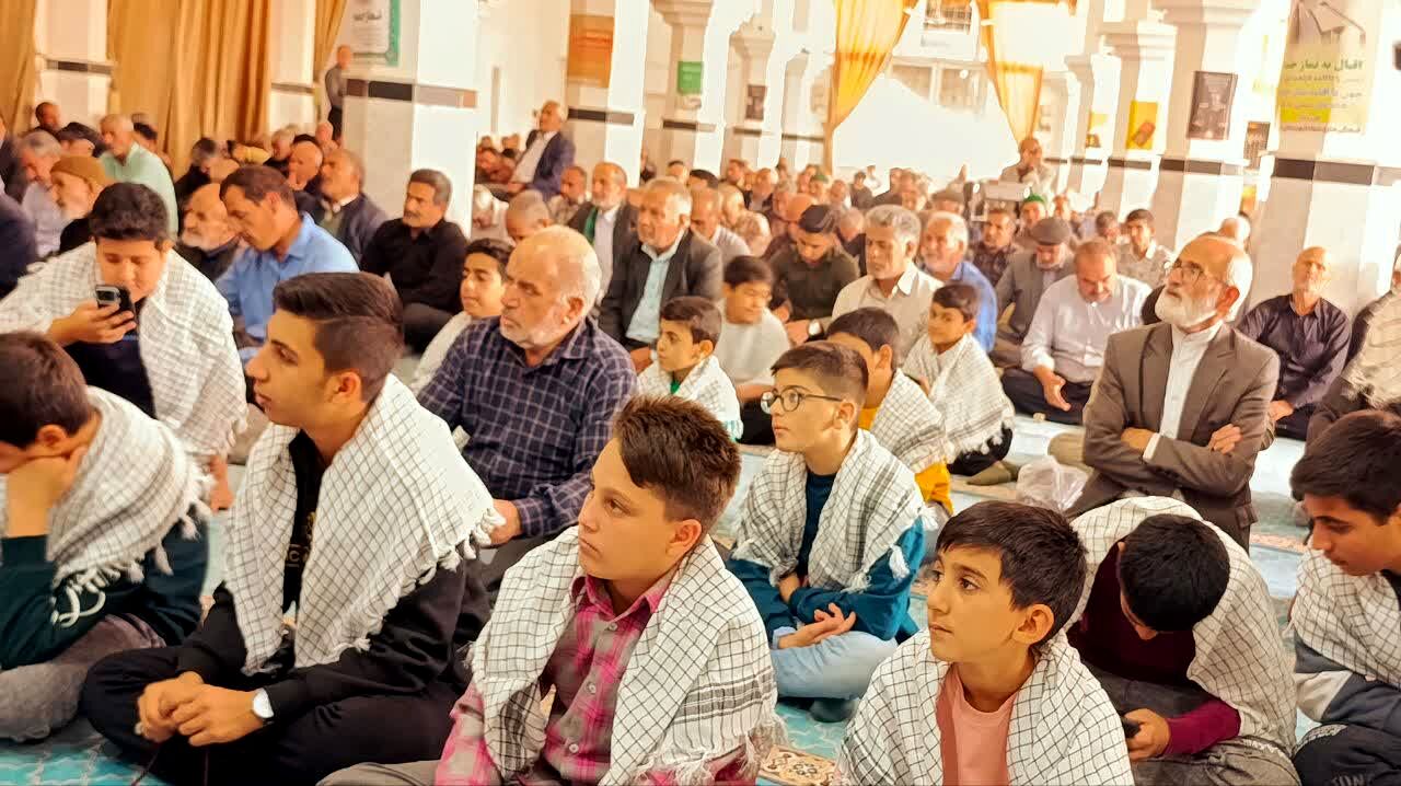 حضور پر شور بسیجیان در نماز جمعه شهرستان خلیل آباد 