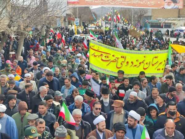 راهپیمایی 22 بهمن راز جرگلان 