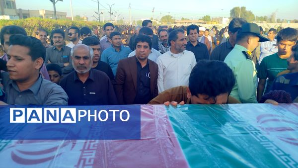 تشییع شهدای گمنام در بخش چاه‌دادخدا