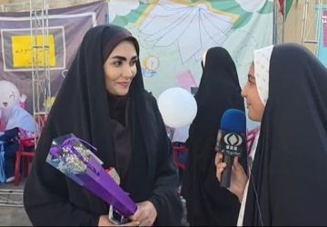 روایت خبرنگار پانا از جشن شکوفه ها در دبستان کرباسی قم