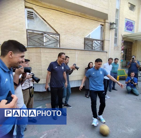 حضور ستارگان تیم ملی فوتسال جمهوری اسلامی ایران در شهر مشهد مقدس