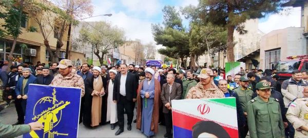 راهپیمایی روز13 آبان در شهر کلات برگزار شد