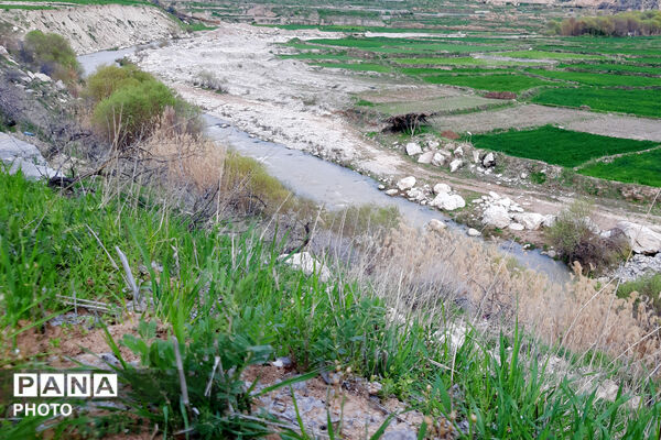 طبیعت روستای بیدله به هنگام بهار