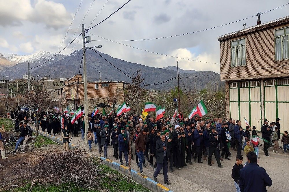 راهپیمایی اربعین شهادت قائد امت در شهر بار نیشابور-۲