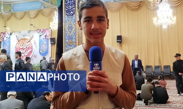 مراسم ولادت حضرت امام حسین (ع) در تکیه حسینی شهرستان کاشمر 