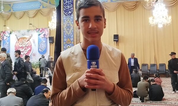 مراسم ولادت حضرت امام حسین (ع) در تکیه حسینی شهرستان کاشمر 
