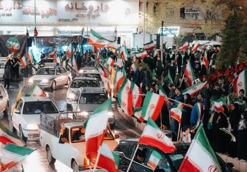 پیام اقتدار نوجوانان ایرانی با رجزخوانی