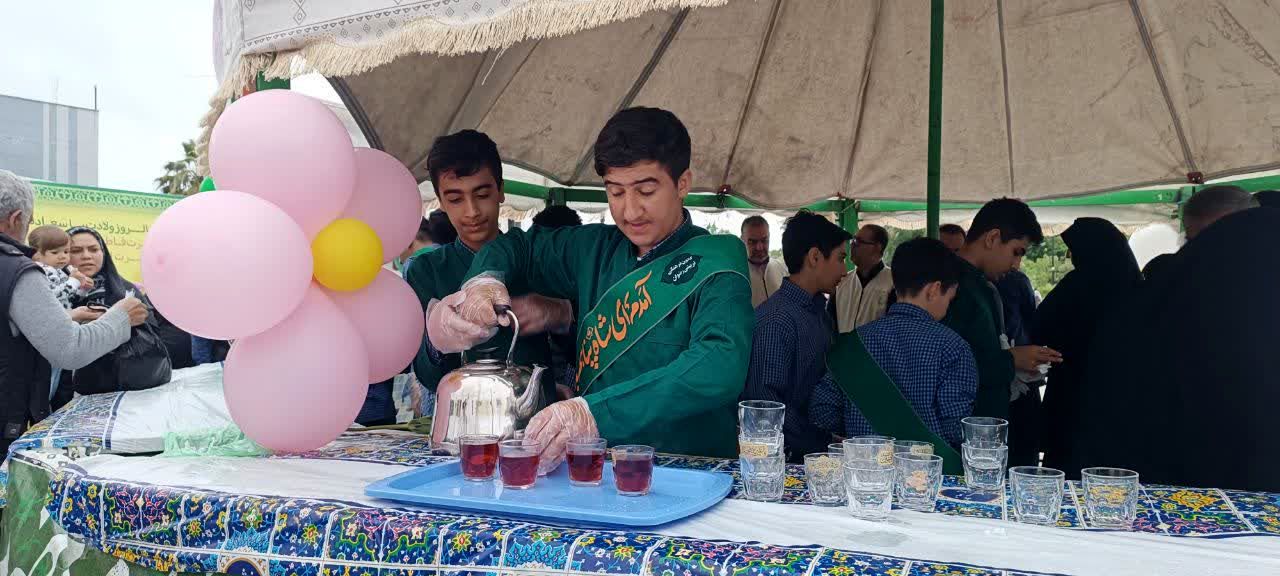 افتتاحیه چایخانه دانش‌آموزی حضرت رضا (ع) در محمودآباد 