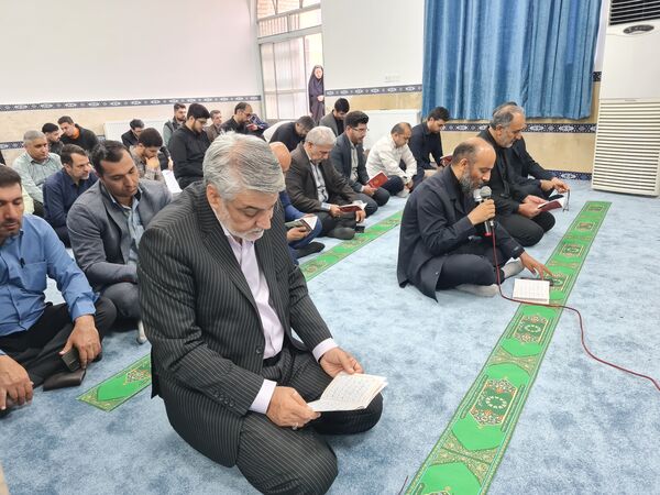 مراسم یادبود شهید سید حسن نصرالله در نمازخانه ولایت آموزش و پرورش شهرستان اسلامشهر