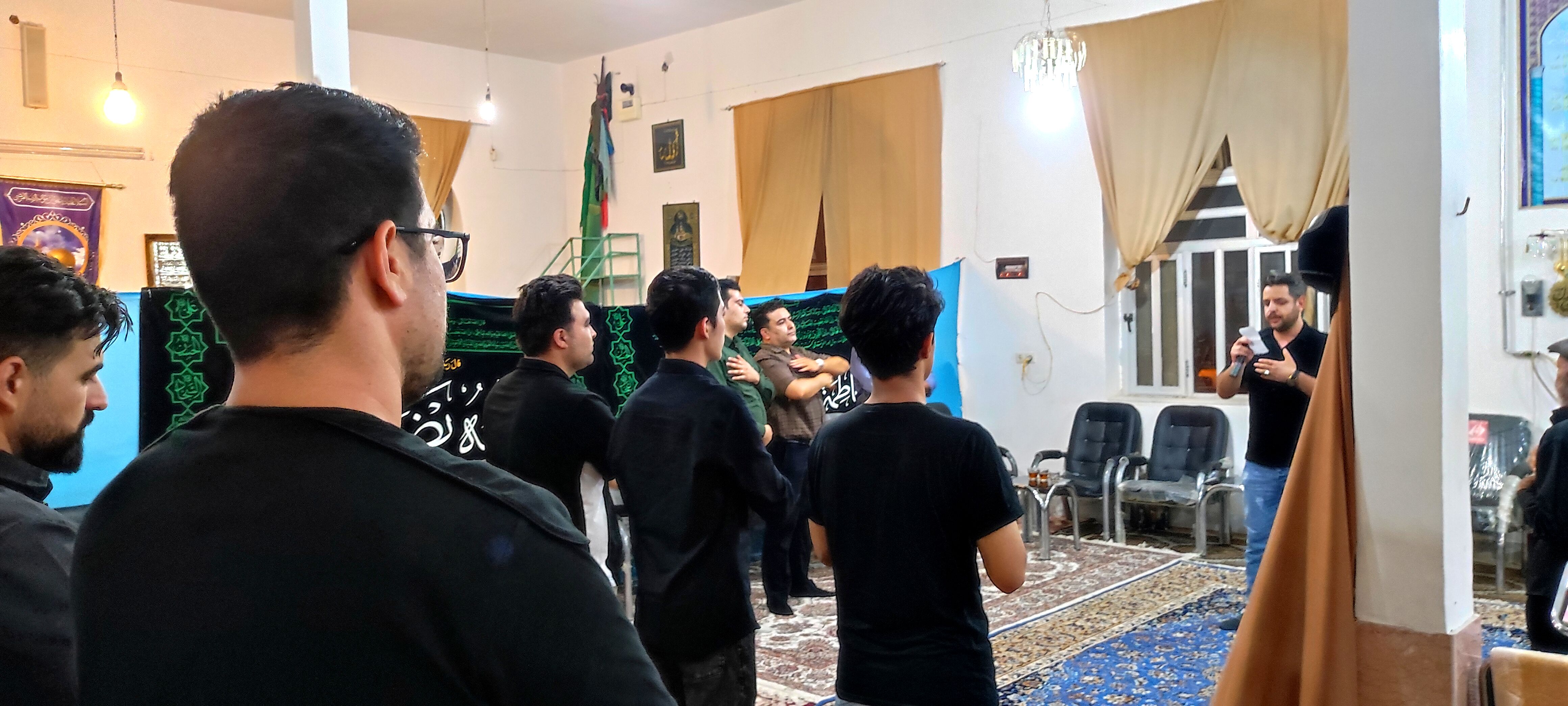 مراسم عزاداری شب عاشورای حسینی در مسجد محمد رسول (ص) حسین آباد شیروان