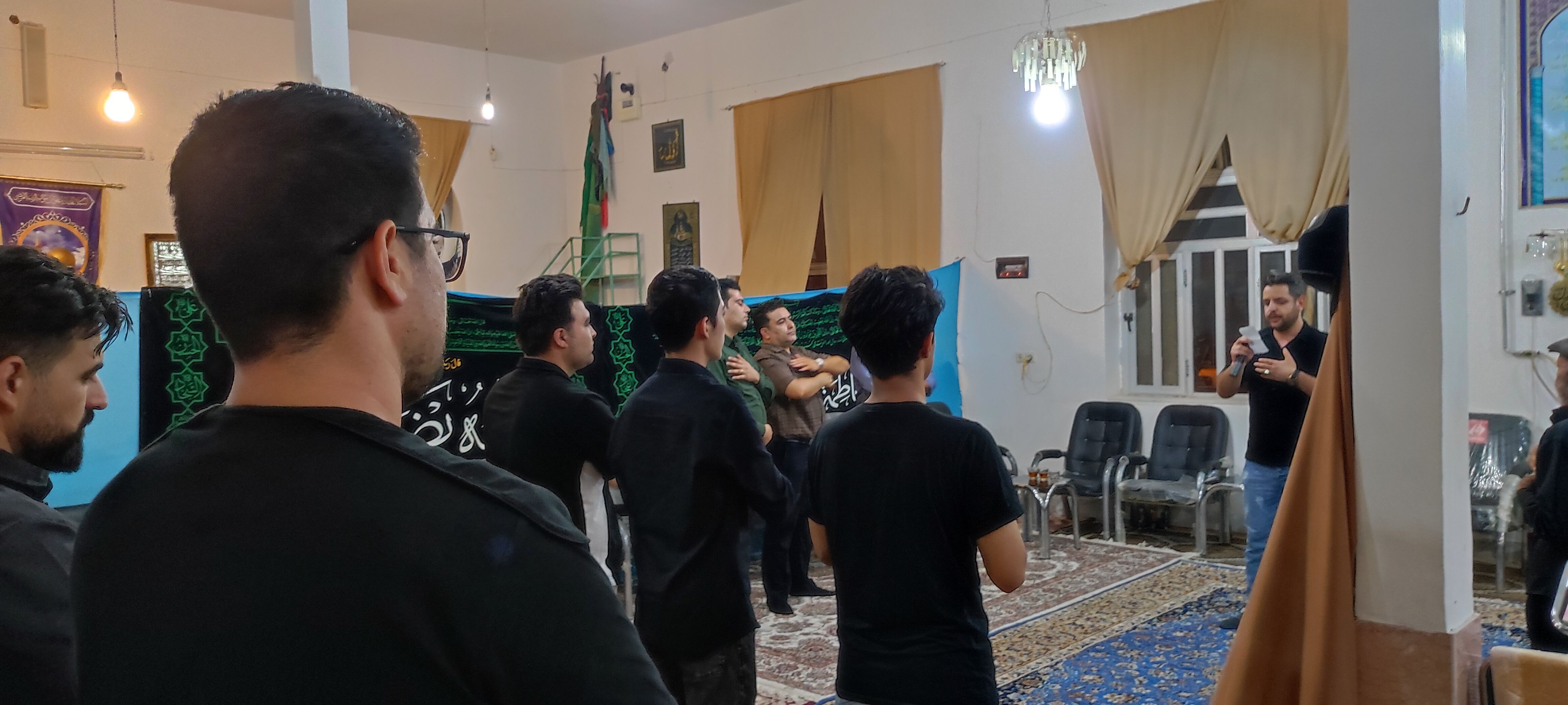 مراسم عزاداری شب عاشورای حسینی در مسجد محمد رسول (ص) حسین آباد شیروان