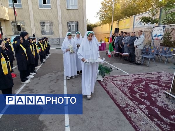 صبحگاه تمام تشکیلاتی دبیرستان تقی‌پور مراغه