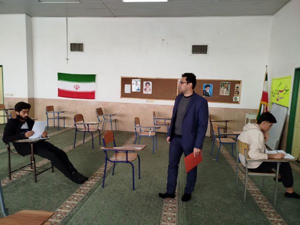 بازدید هیات کارشناسی اداره‌کل از حوزه‌های امتحانی خاتم 