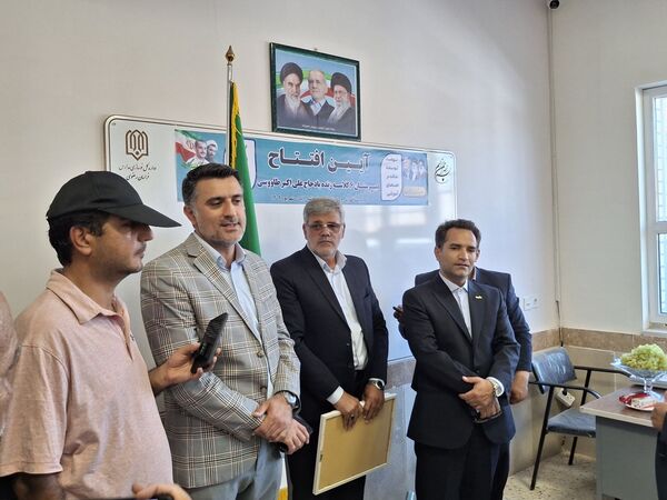 آیین افتتاح مدرسه شش کلاسه مرحوم کاووسی شهرستان خلیل‌آباد 