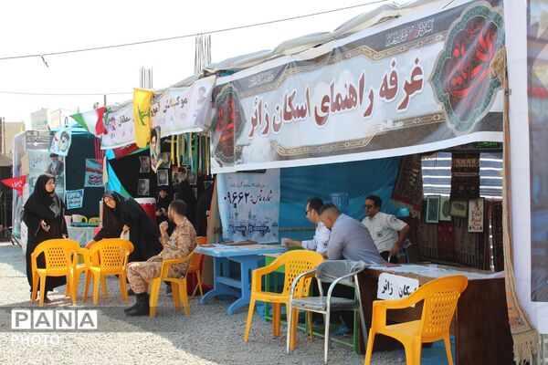 خدمت رسانی به زائران رهبر شهید در موکب آموزش و پرورش شهرستان سملقان