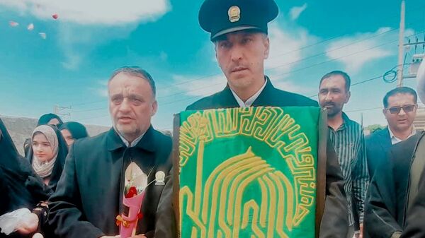 ورود پرچم متبرک حرم رضوی به شهرستان مارگون