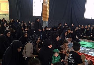 مراسم شیرخوارگان حسینی در شهر لومار 
