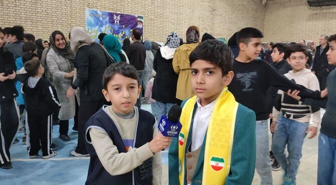 روایت خبرنگار کوچک پانا از حال و هوای دانش آموزان  در جشن نیمه شعبان