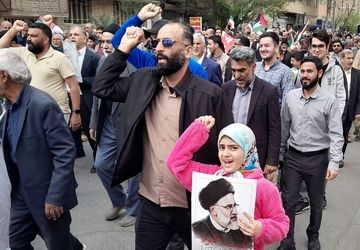 همبستگی مردم پیشوا در روز قدس؛ راهپیمایی به سوی حرم امامزاده جعفر (ع)