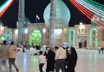 روایت خبرنگار پانا قم از حال و هوای مسجد جمکران در عید ولایت