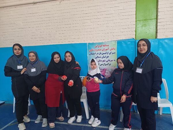 مسابقات ورزشی دانش‌آموزان مقطع متوسطه با نیازهای ویژه ذهنی استان خراسان شمالی 