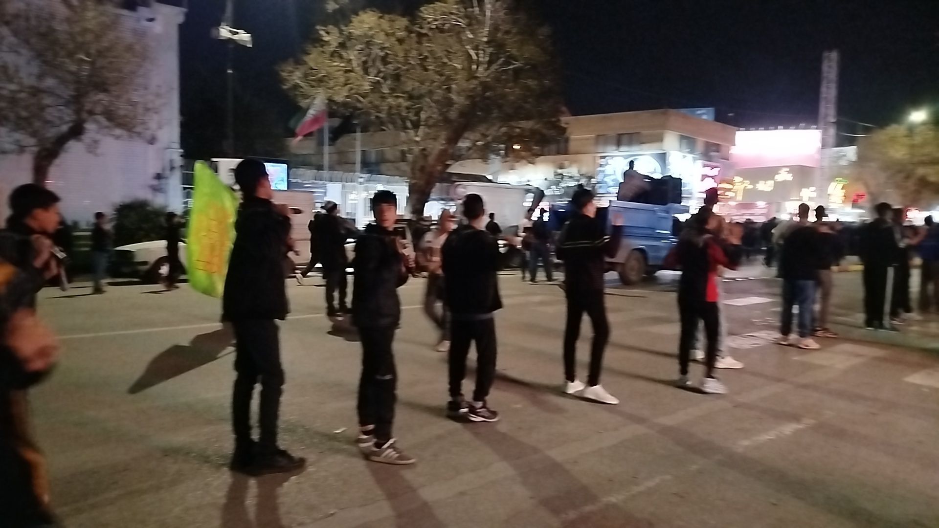 دسته های عزاداری شبانه در تجمع شهرستان نیشابور 