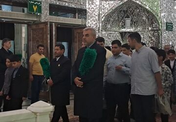 قاریان برتر طرح «رویش» مهمان حرم مطهر حضرت عبدالعظیم حسنی (ع)