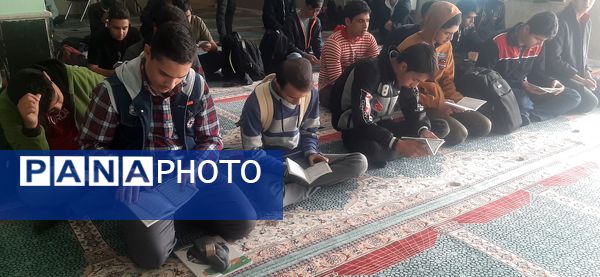 اولین مراسم زیارت عاشورای  دبیرستان شاهد ابوذر غفاری نیشابور به‌مناسبت شهادت شهید سید حسن نصرالله 