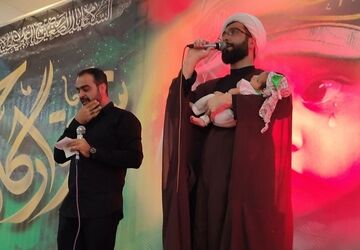 نوای یا حسین(ع) با لالایی شیرخوارگان در مصلی رباط‌کریم طنین‌انداز شد