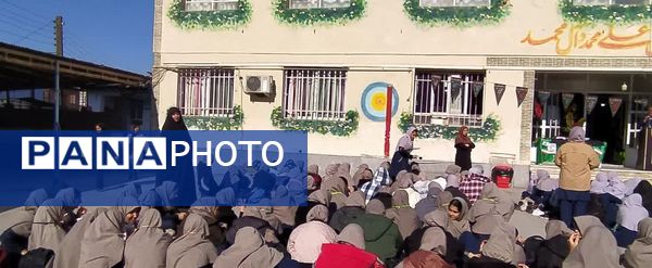 مراسم ایام فاطمیه در دبیرستان نجم قائمشهر