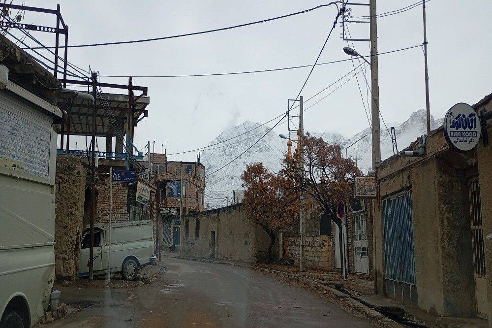 حال هوای شهر زیبای بار بعد از اولین بارش باران زمستانی